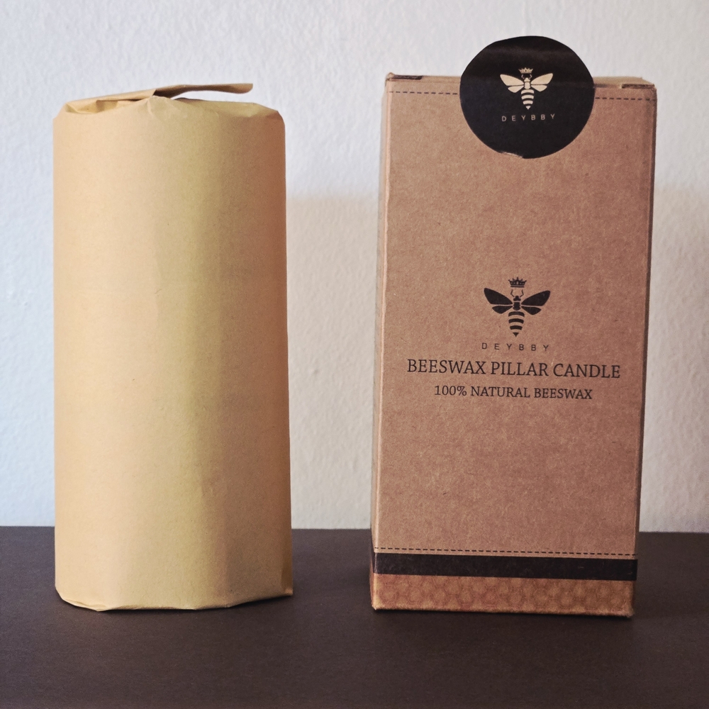 Deybby Beeswax Pillar Candle
